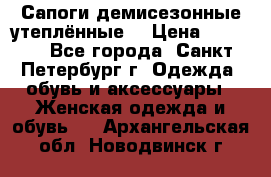 Сапоги демисезонные утеплённые  › Цена ­ 1 000 - Все города, Санкт-Петербург г. Одежда, обувь и аксессуары » Женская одежда и обувь   . Архангельская обл.,Новодвинск г.